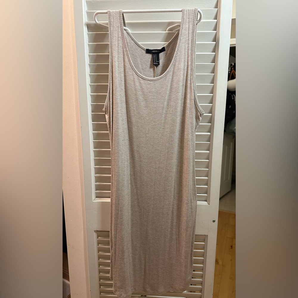 Cream Tank Dress - Size M